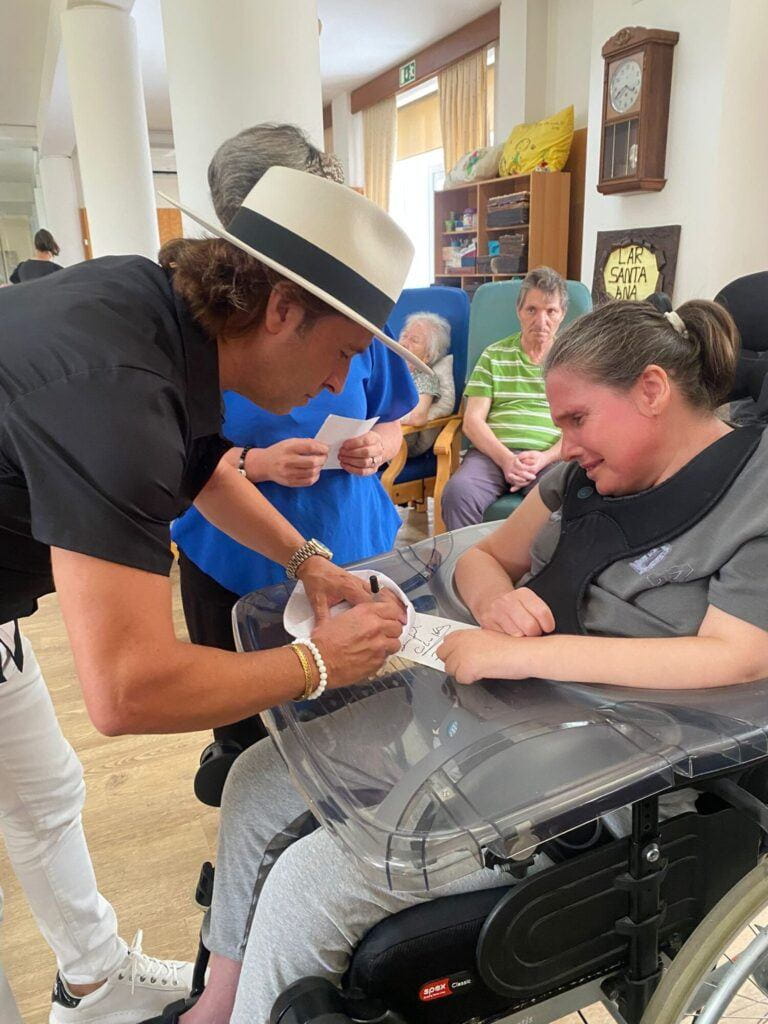 Visita surpresa do artista Zé Amaro ao CSPR