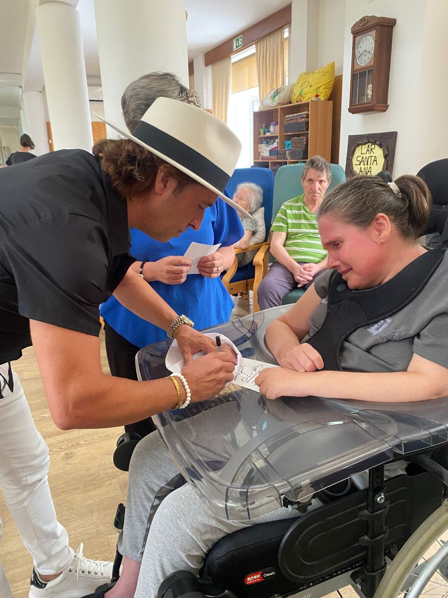 Visita surpresa do artista Zé Amaro ao CSPR