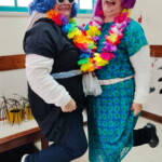 Idosos fantasiados do CSPR a divirtirem-se no Carnaval de 2025