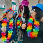 Idosos fantasiados do CSPR a divirtirem-se no Carnaval de 2025