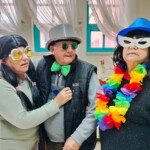 Idosos fantasiados do CSPR a divirtirem-se no Carnaval de 2025