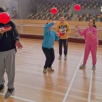 Atividade de Badminton (Casa Santa Maria - CACI)